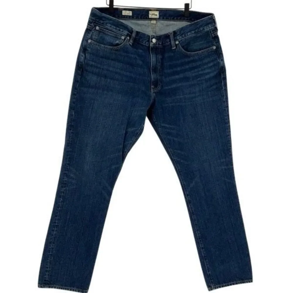 J. Crew Blue Denim 1040 Athletic Tapered Leg Jeans Size 38x32 - Picture 12 of 12